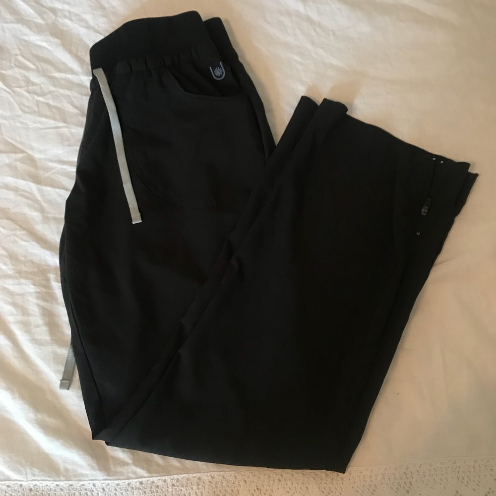 Black scrub pants